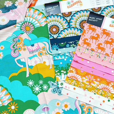 美国进口棉布 Carousel  23色布组