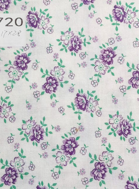 【收藏】1930年代美国制造 原版古董布料 紫色系 A720