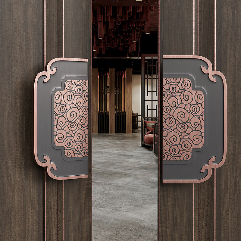 现代玻璃门拉手实木门把手仿古