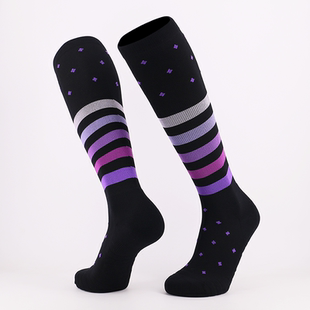 男女长筒跑步压缩袜小腿减压显瘦袜毛圈底抗震防滑速干运动袜