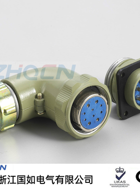 航空插头插座弯型YD28-4芯连接器YD28K10TR YD28K4TR YD28K7TR