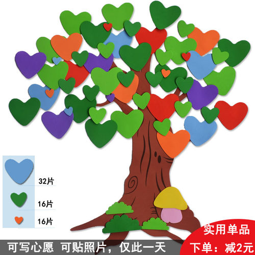 心愿小学教室鼓励班级主题墙贴