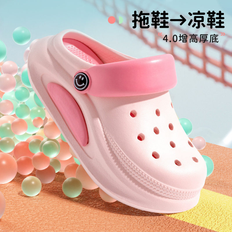 儿童洞洞鞋大童2025新款夏季女孩