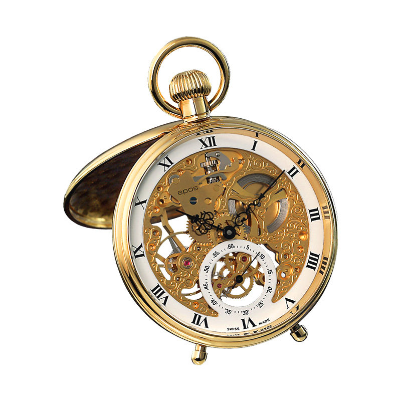 爱宝时EPOS 机械怀表复古镂空Pocketwatch系列2166.186.21.20.00