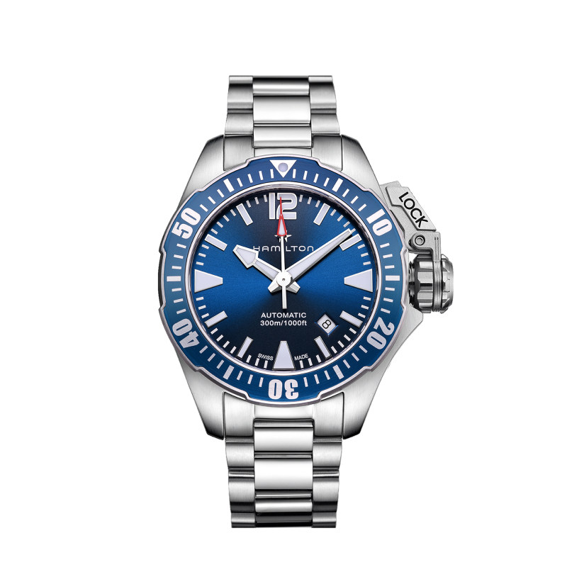 汉米尔顿hamilton 自动机械男表潜水表 卡其-海军系列h77705145
