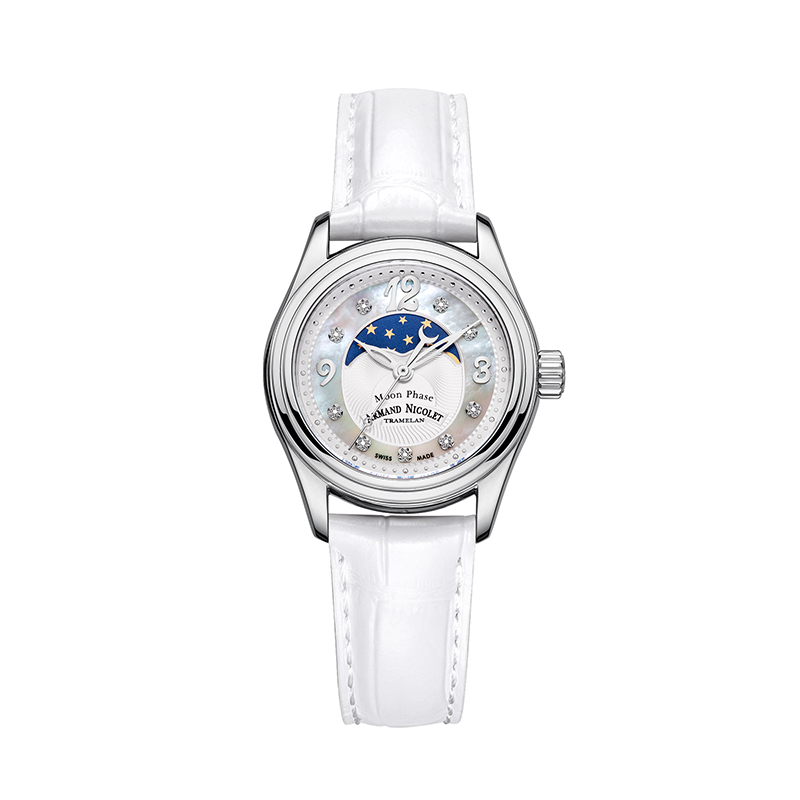瑞士艾美达-时尚系列 A151QAA-AN-P882BC8 石英女士腕表月相手表