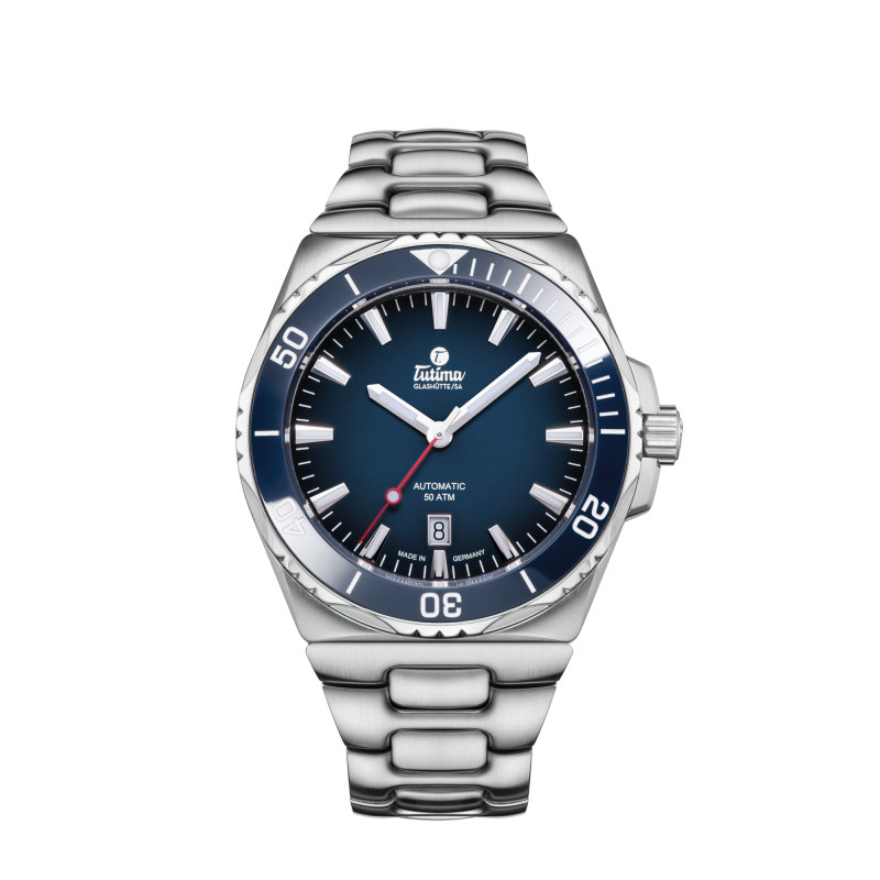 帝玛手表拓天马tutima m2运动纵横七海系列 6155-04 自动机械男表