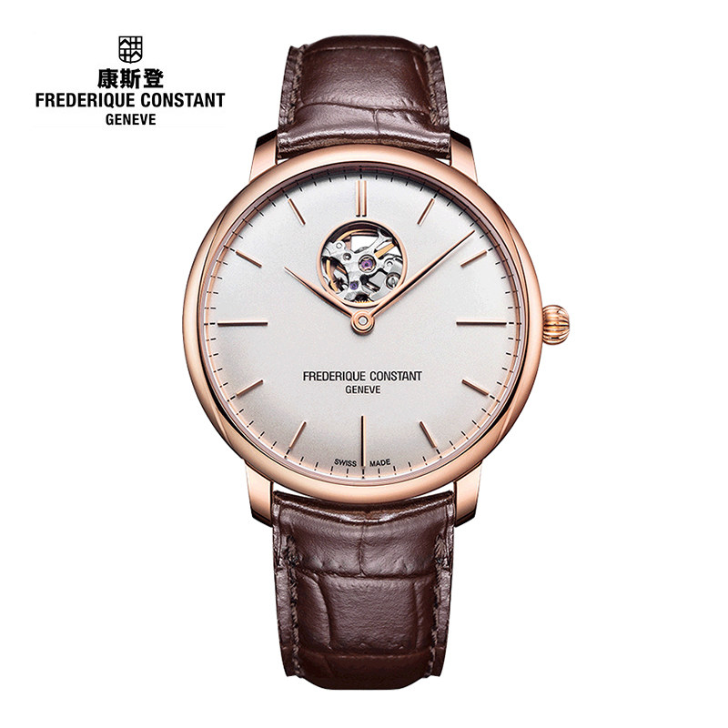 康斯登frederique constant 超薄系列 fc-312v4s4 自动机械男表
