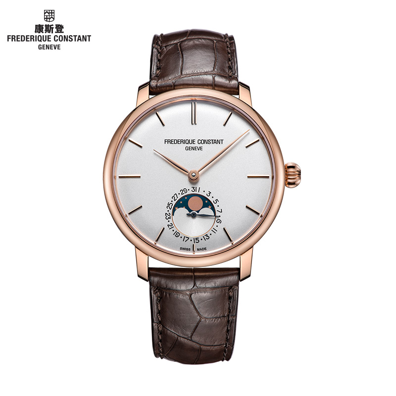 瑞士康斯登Frederique Constant 金色月相系列FC-705V4S4机械男表