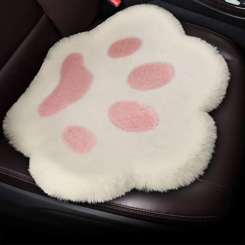 车坐垫轻奢高级感冬季RF猫爪爪