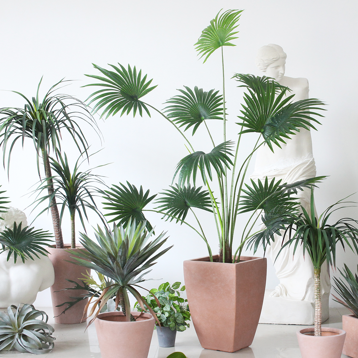 西西里仿真绿植圆叶大服装店装饰