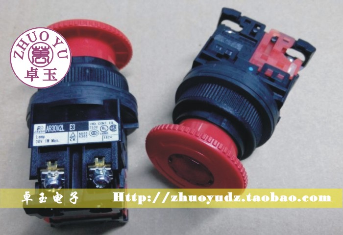 《原装正品》富士  蘑菇头急停按钮开关  AR30V2L-01E4R