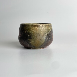 70ml柴烧主人杯子金珍珠葫芦手工品茗1061无釉裸烧落灰客杯材烧