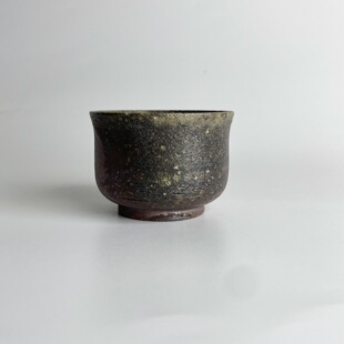 75ml柴烧主人杯子红珍珠可养手工品茗1067无釉裸烧落灰客杯材烧