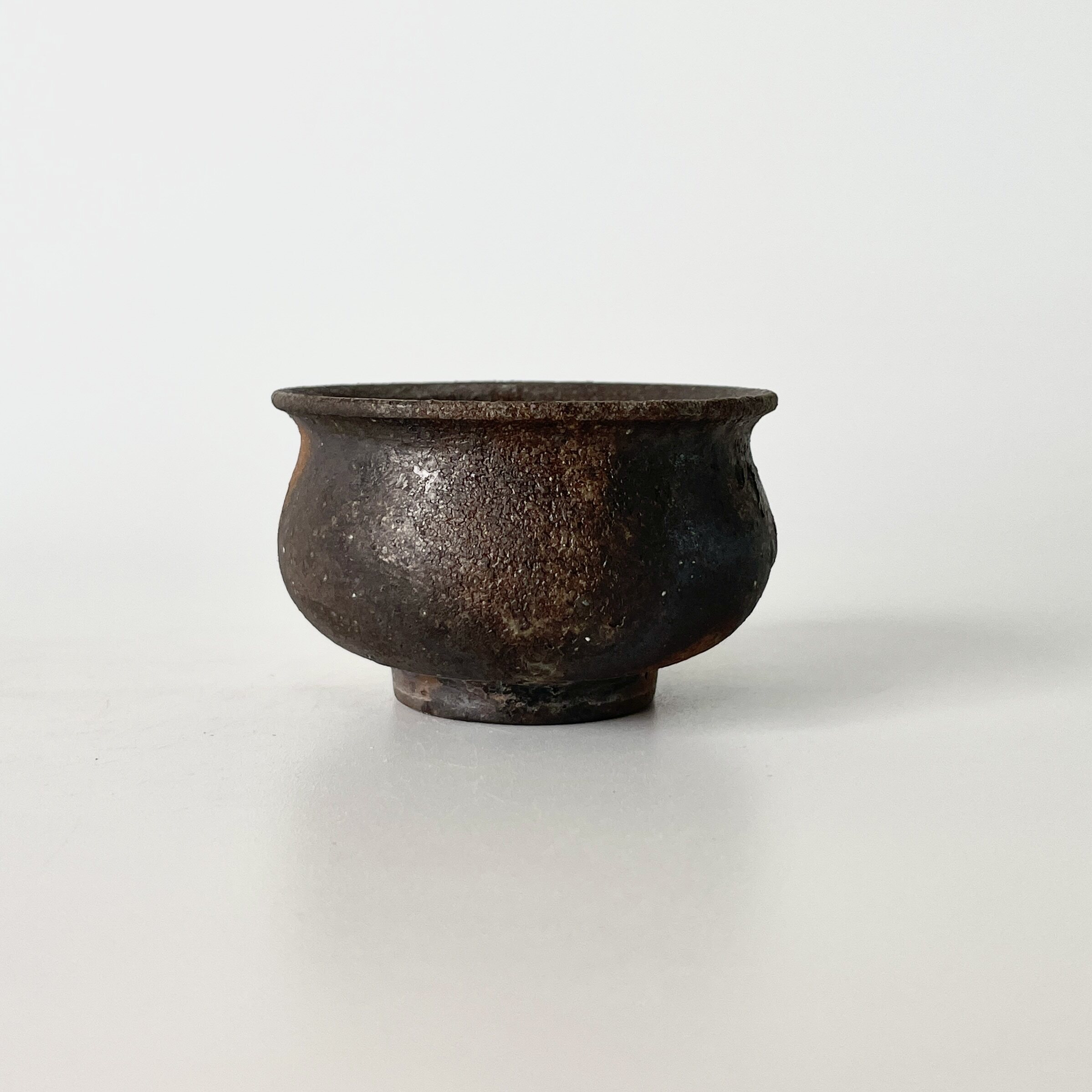 80ml柴烧主人杯子红珍珠泥黑色品茗杯无釉裸烧可养落灰客杯材烧