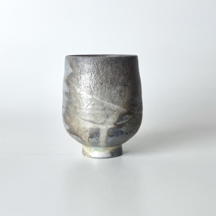 70ml柴烧主人杯子中白泥肌理闻香手工品茗无釉裸烧落灰客杯材烧