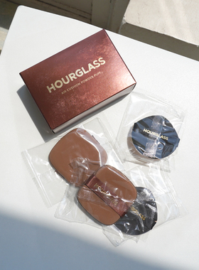 Hourglass气垫粉扑方形水滴形粉底液BB霜化妆海绵干湿两用 4只装