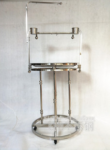 金刚鹦鹉站架不锈钢大型豪华亚马逊灰鹦鹉独杆站架特大号带玩具勾