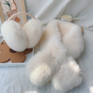 可爱护脸耳包冬天护耳围脖套装 耳暖 保暖耳捂加厚韩版 耳罩女冬季