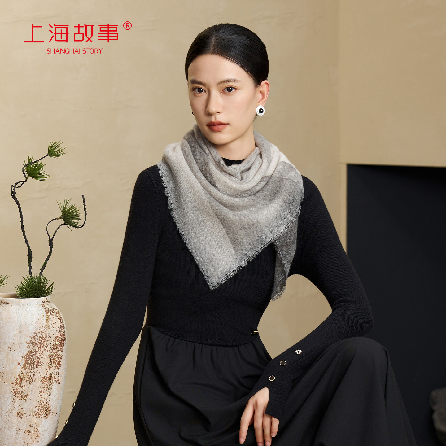 上海故事2025秋冬新款绵羊绒围巾保暖印花大方巾妈妈款送长辈礼盒,服饰配件/皮带/帽子/围巾,围巾/丝巾/披肩,淘宝优惠券,粉丝福利购,淘宝优惠卷