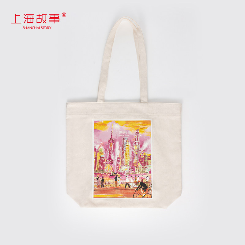 【专柜同款】上海故事2025新款帆布包女大容量印花单肩包手提袋,箱包皮具/热销女包/男包,时尚帆布包,淘宝优惠券,粉丝福利购,淘宝优惠卷