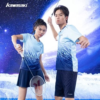 Kawasaki川崎新款羽毛球服运动短袖T恤 男女款排汗速干透气 A1942