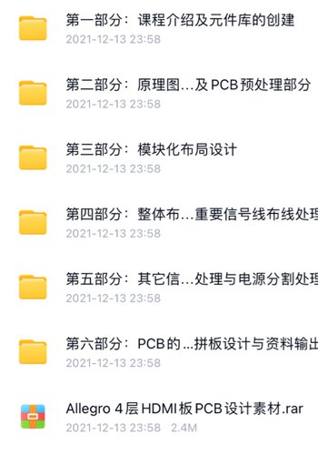 Allegro 4层HDMI电路全套PCB设计实战教程 四层PCB
