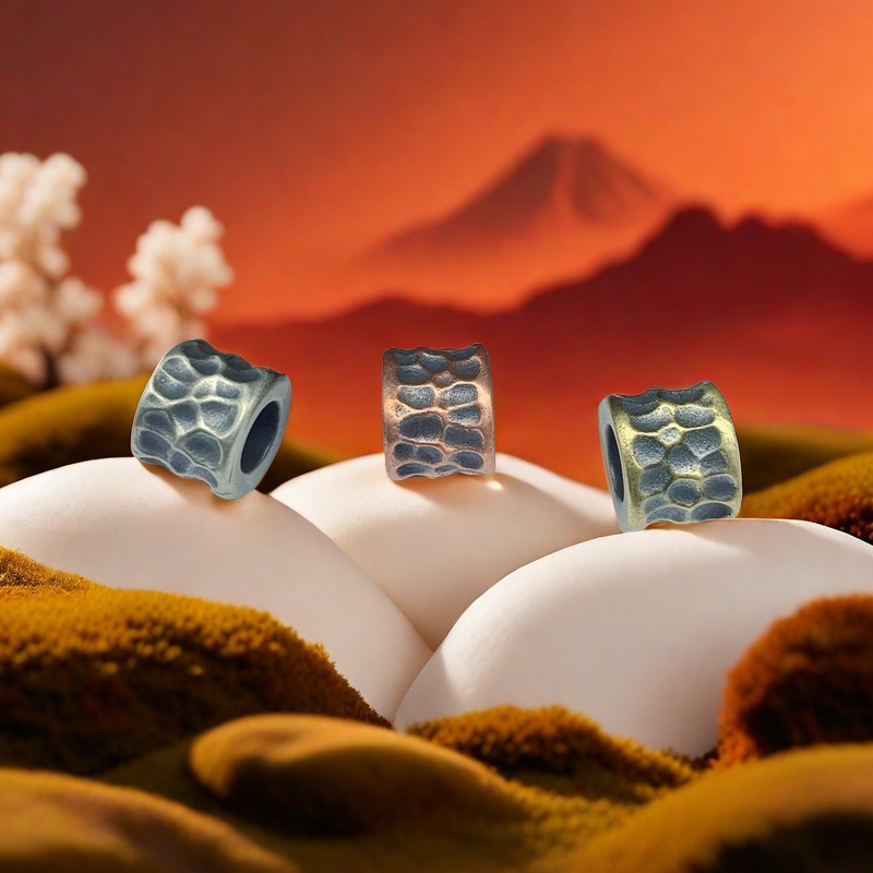 陨石 EDC复古黄铜做旧伞绳刀坠便捷随身钥匙扣挂件简约时尚紫吊坠