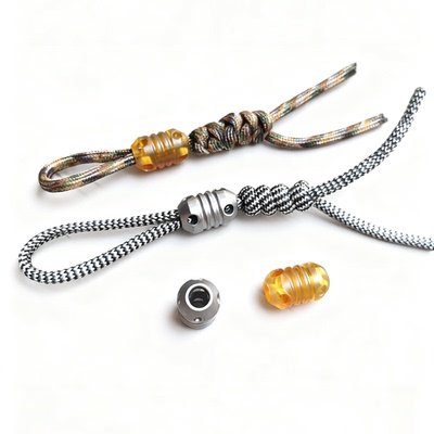 9孔惊雷 EDC时尚潮流钛合金小刀坠便捷防滑丢盗PEI版背包伞绳快挂