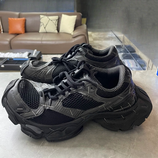 DARUICAT 新款巴黎订书机复古厚底增高百搭做旧情侣老爹运动鞋女