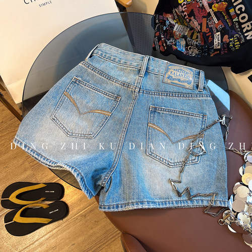 宽松短裤常规牛仔布2025年夏