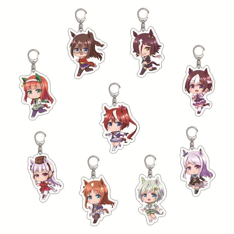 动漫赛马娘亚克力钥匙扣 Pretty Derby 特别周 无声铃创意挂件