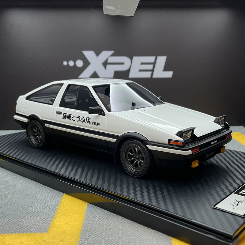 IVY限量1:18 Trueno漂移车头文字D丰田AE86仿真汽车模型收藏礼物-封面