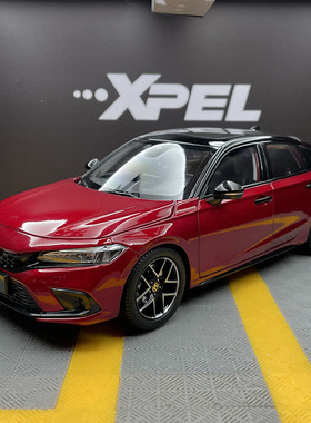 原厂 1/18 新款 2023款 东风本田思域车模 合金HATCHBACK汽车模型