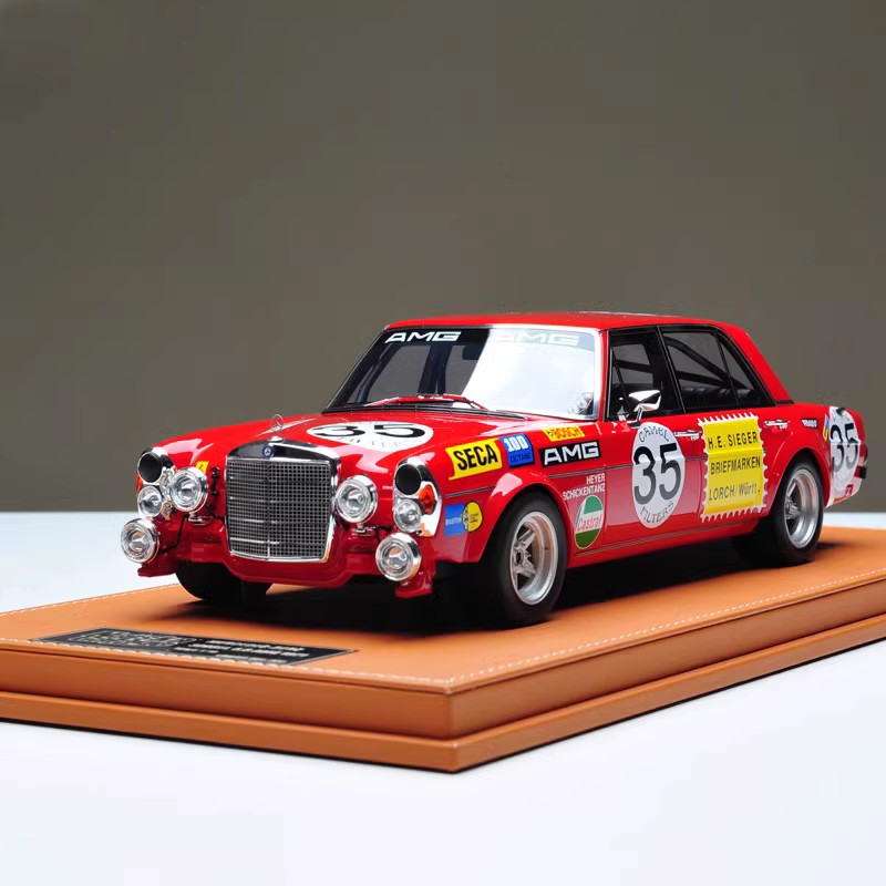 限量收藏奔驰300SEL AMG GOC 1:18 红猪 Rote Sau 仿真汽车模型