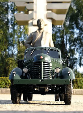 世纪龙原厂车模解放ca10吊车老解放CA10卡车1:24仿真合金汽车模型