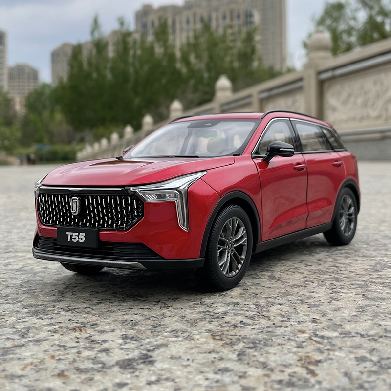 一汽原厂118车模奔腾t55吉普车