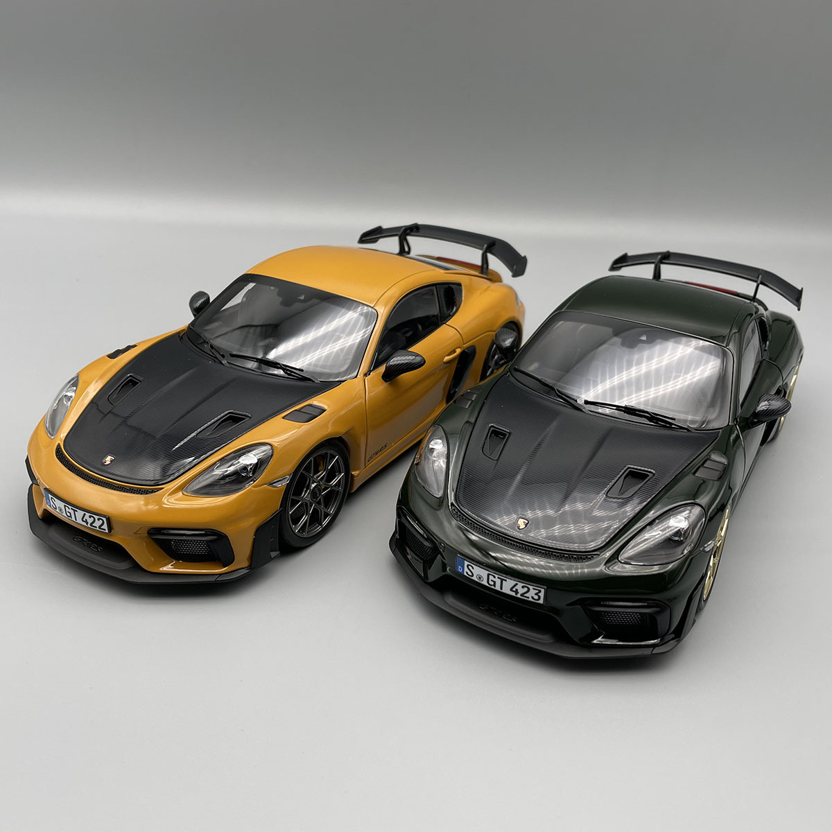 NOREV 1:18 保时捷 911 GT4 RS Cayman 合金仿真全开汽车模型收藏
