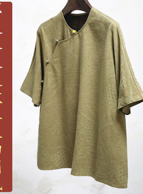 NS115春季香云纱改良旗袍纸样 新款中式复古斜门襟长袖汉服裁剪图