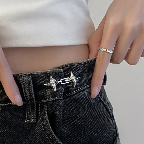 轻奢气质四芒星裤腰收紧好物