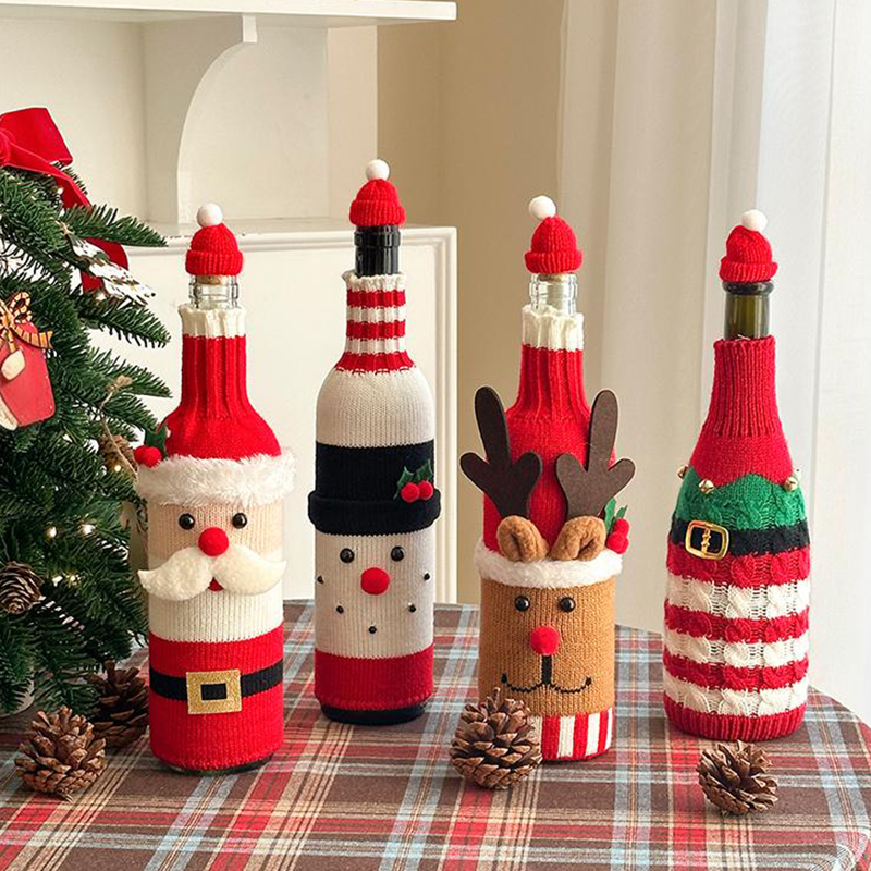 圣诞酒瓶酒瓶装饰品酒瓶