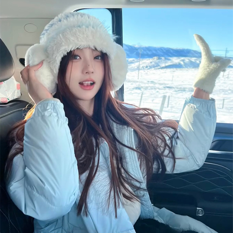 东北防寒冬季毛绒渔夫帽