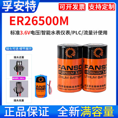 孚安特ER26500M智能水表流量计物联网3.6V功率型LSH14锂亚电池2号