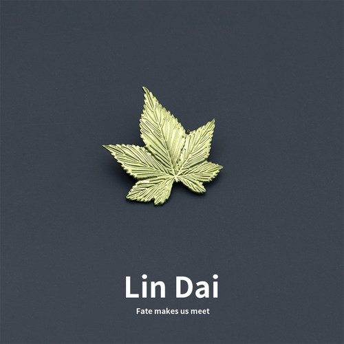复古文艺树叶别针设计感小众胸针