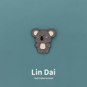 卡通吊萌小考拉胸针可爱日系金属徽章男女学生笔袋包包配饰别针