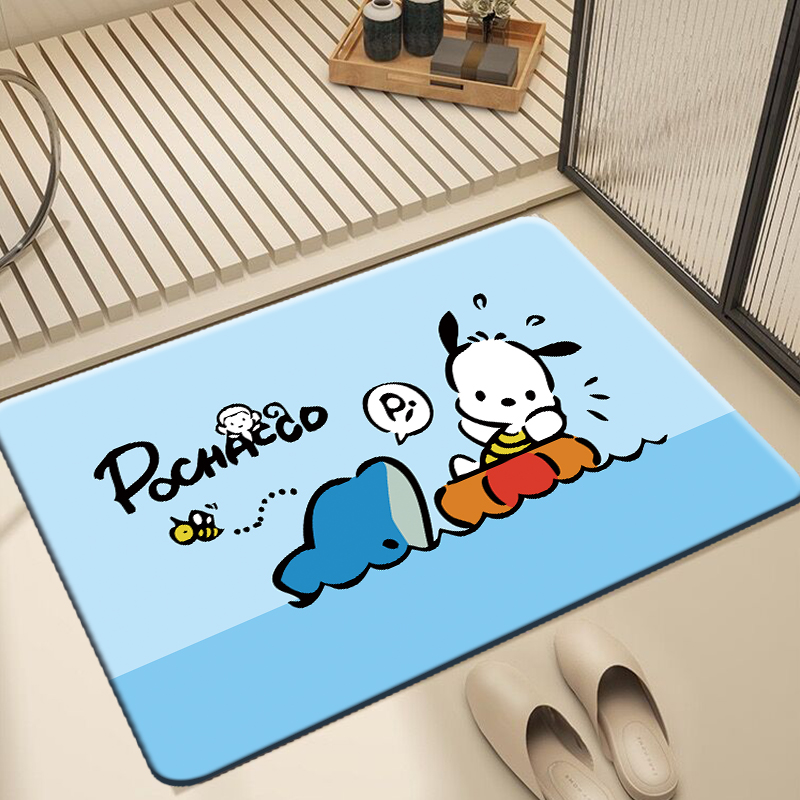 硅藻泥卡通吸水防滑门店地垫脚垫