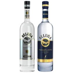 进口白鲸伏特加金银鲟鱼酒银鱼洋酒白酒鲸鱼酒吧俄罗斯风味BELUGA