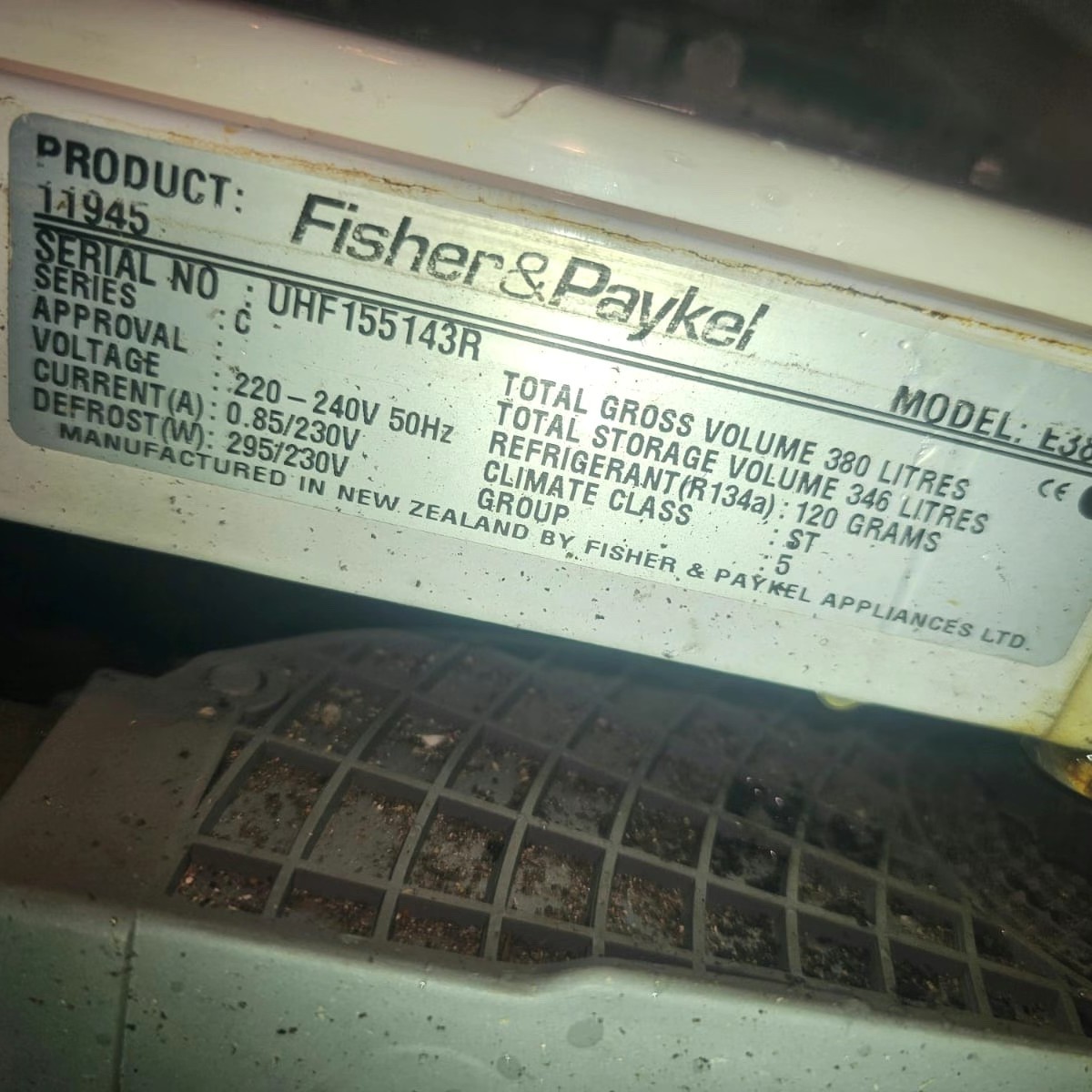 斐雪派克Fisher &Paykel冰箱雪櫃胶條封邊條E381TRE E381TRT2