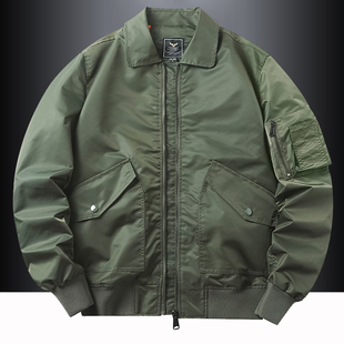 秋季空军飞行员夹克男士韩版棒球服春秋薄款棉衣大码工装外套潮牌