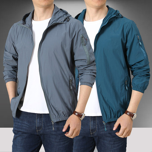 柏承连帽夏季宽松速干防晒衣